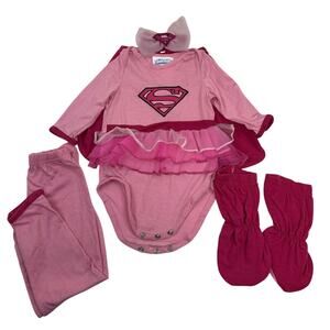 Rubie's Costume baby DC Super Friends Supergirl 6 piece pink 12-18 months